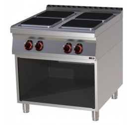 4 főzőlapos RedFox elektromos tűzhely semleges tárolóval